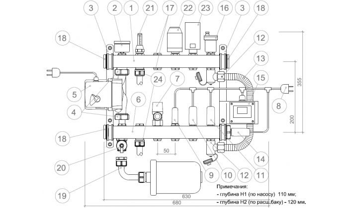 Котел электрический автономный МЕ-2000 AUTO