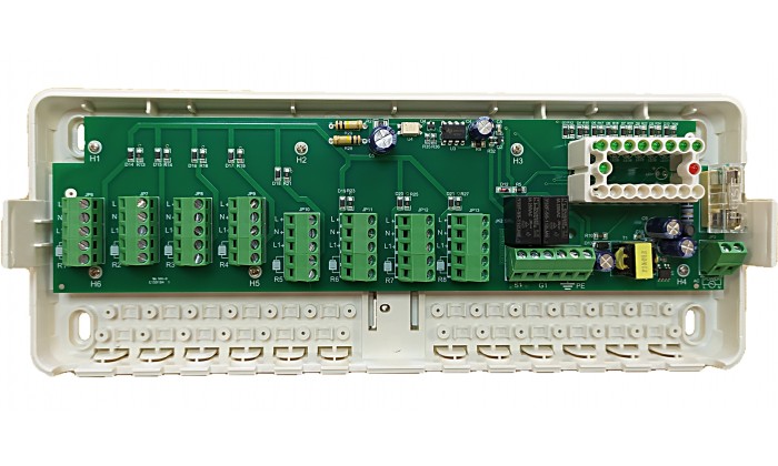Коммутационный блок на 8 зон со светодиодной индикацией