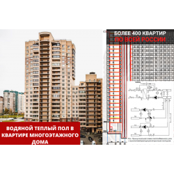 Водяной теплый пол в квартире многоэтажного дома