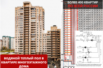 Водяной теплый пол в квартире многоэтажного дома