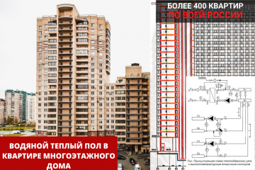 Водяной теплый пол в квартире многоэтажного дома