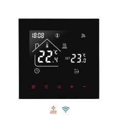 Проводной WiFi термостат TDR89 Black