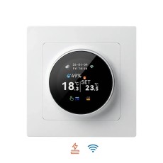 Проводной WiFi термостат TCC31 Black/White