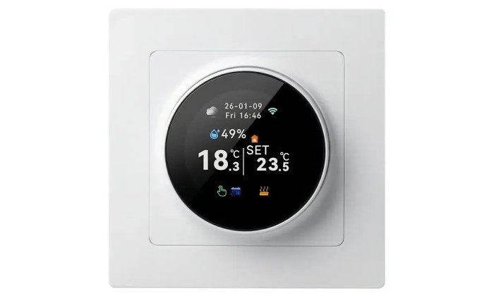 Проводной WiFi термостат TCC31 Black/White