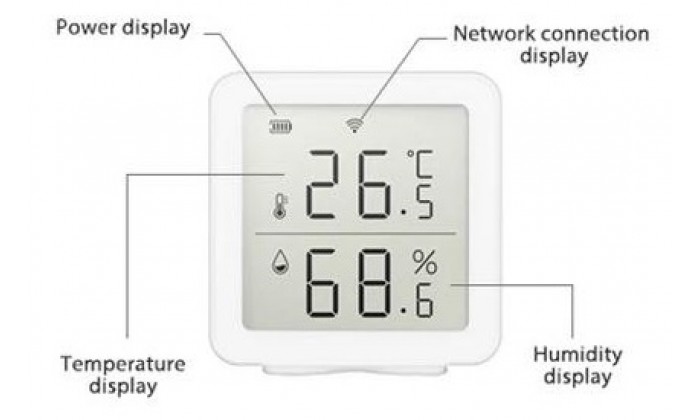 Датчик WiFi с ЖК-экраном кубик