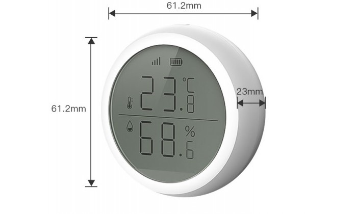 Датчик ZigBee с ЖК-экраном круглый