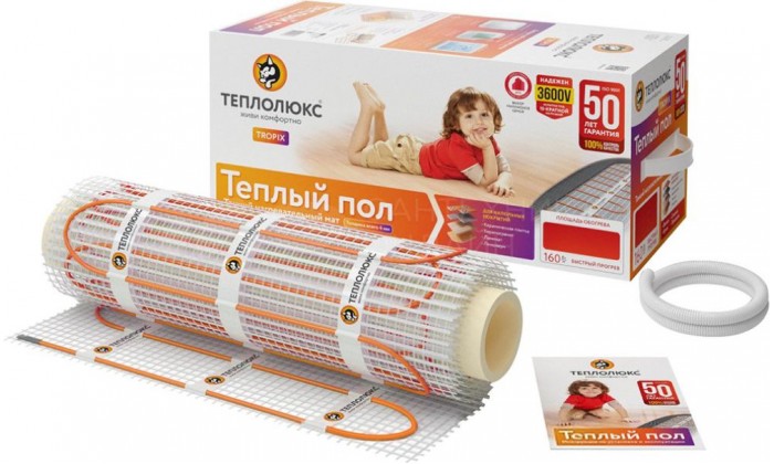 Нагревательный мат Теплолюкс Tropix МНН 1280 Вт-8,0 м²